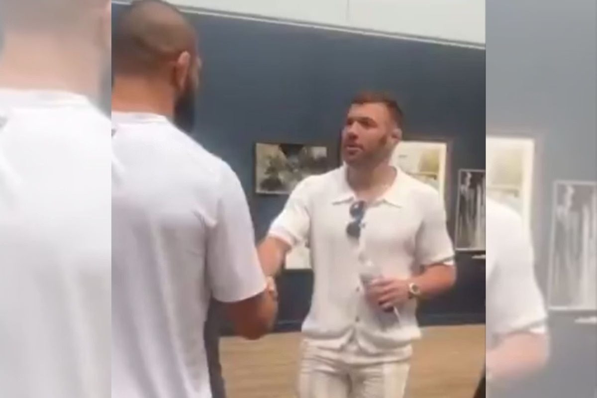 Vídeo: Chimaev e Du Plessis se encontram antes do UFC 319 e promete um combate épico