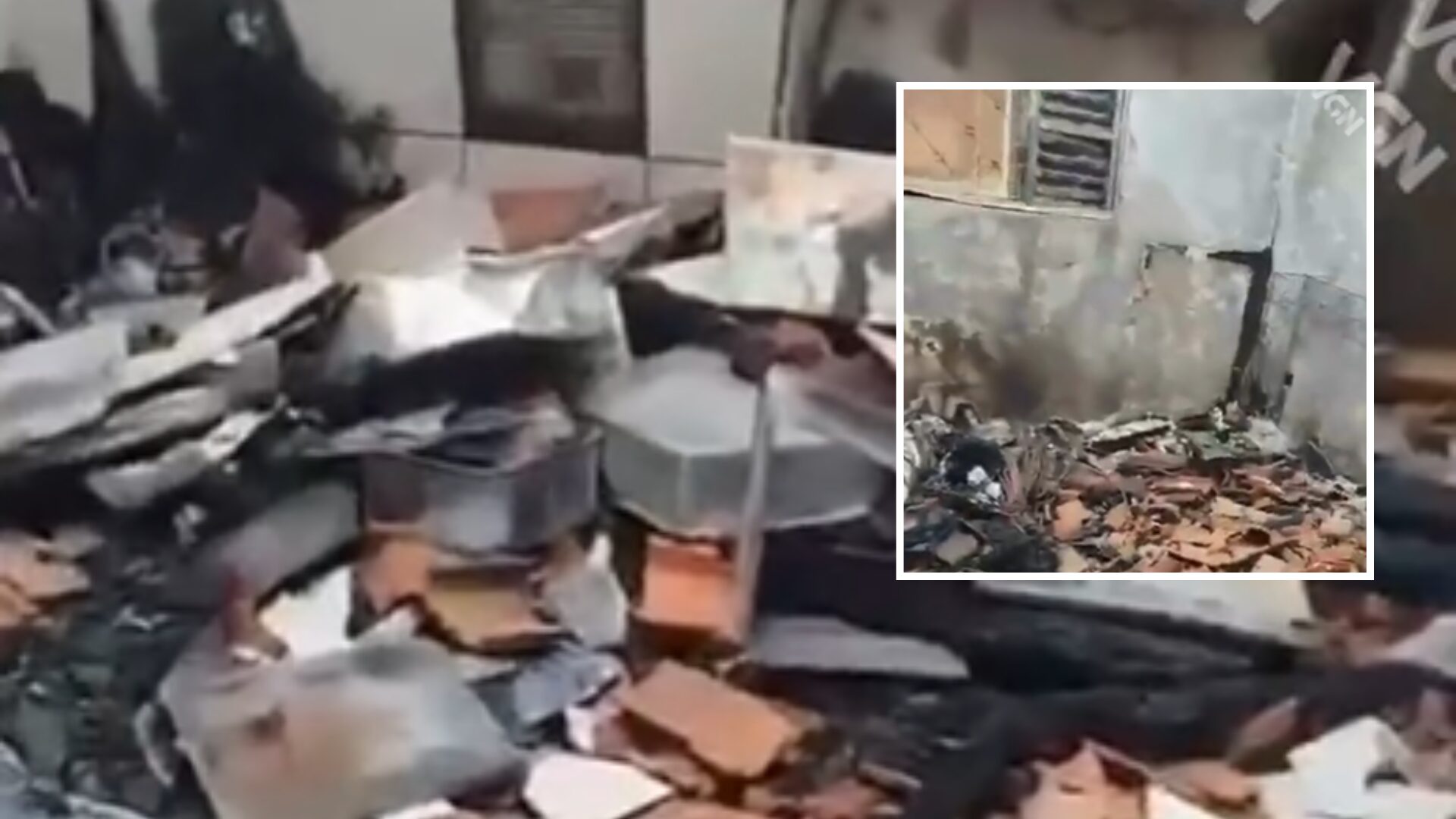 Mãe sobrevive a tentativa de feminicídio, mas tem casa incendiada e lança vaquinha para recomeçar em Cuiabá; veja vídeo