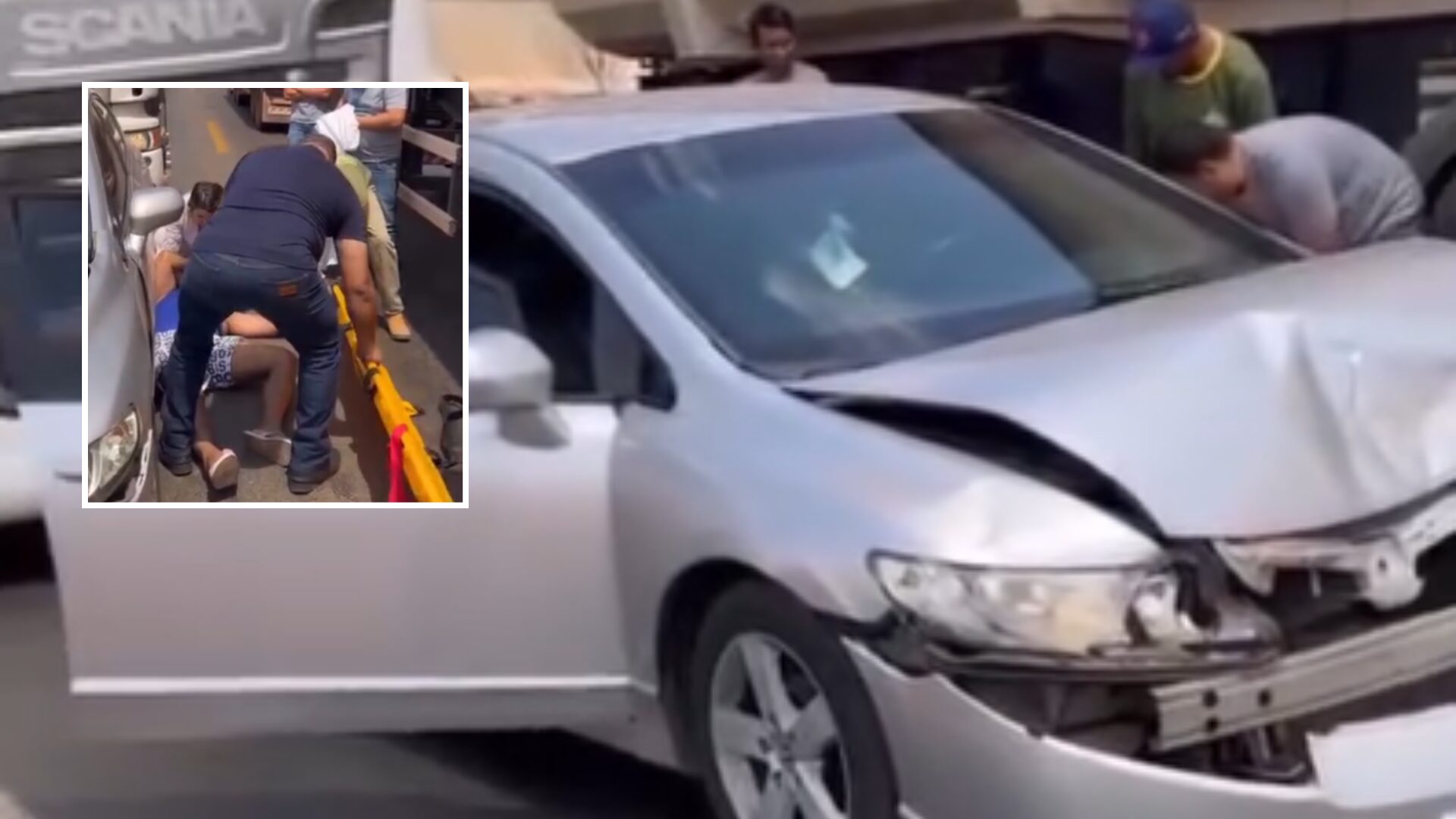 Ultrapassagem indevida causa engavetamento na BR-163, em Nova Mutum; veja vídeo