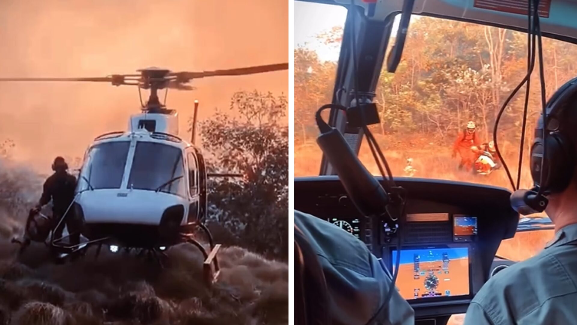 CIOPAer e forças de segurança controlam incêndio no Parque Serra Azul em Barra do Garças; veja vídeo
