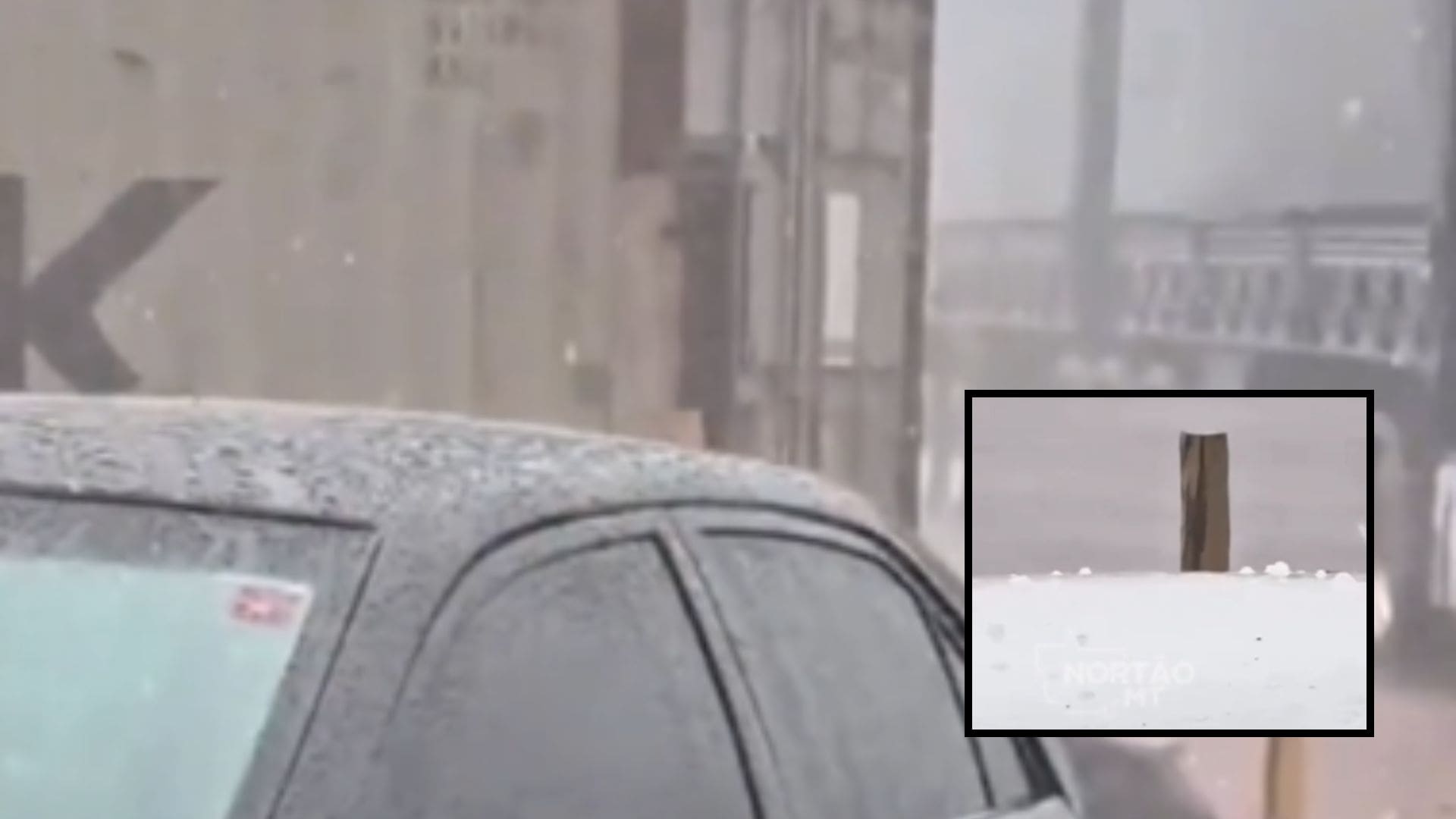 Fortes chuvas e granizo surpreendem moradores de Nova Mutum; veja vídeo