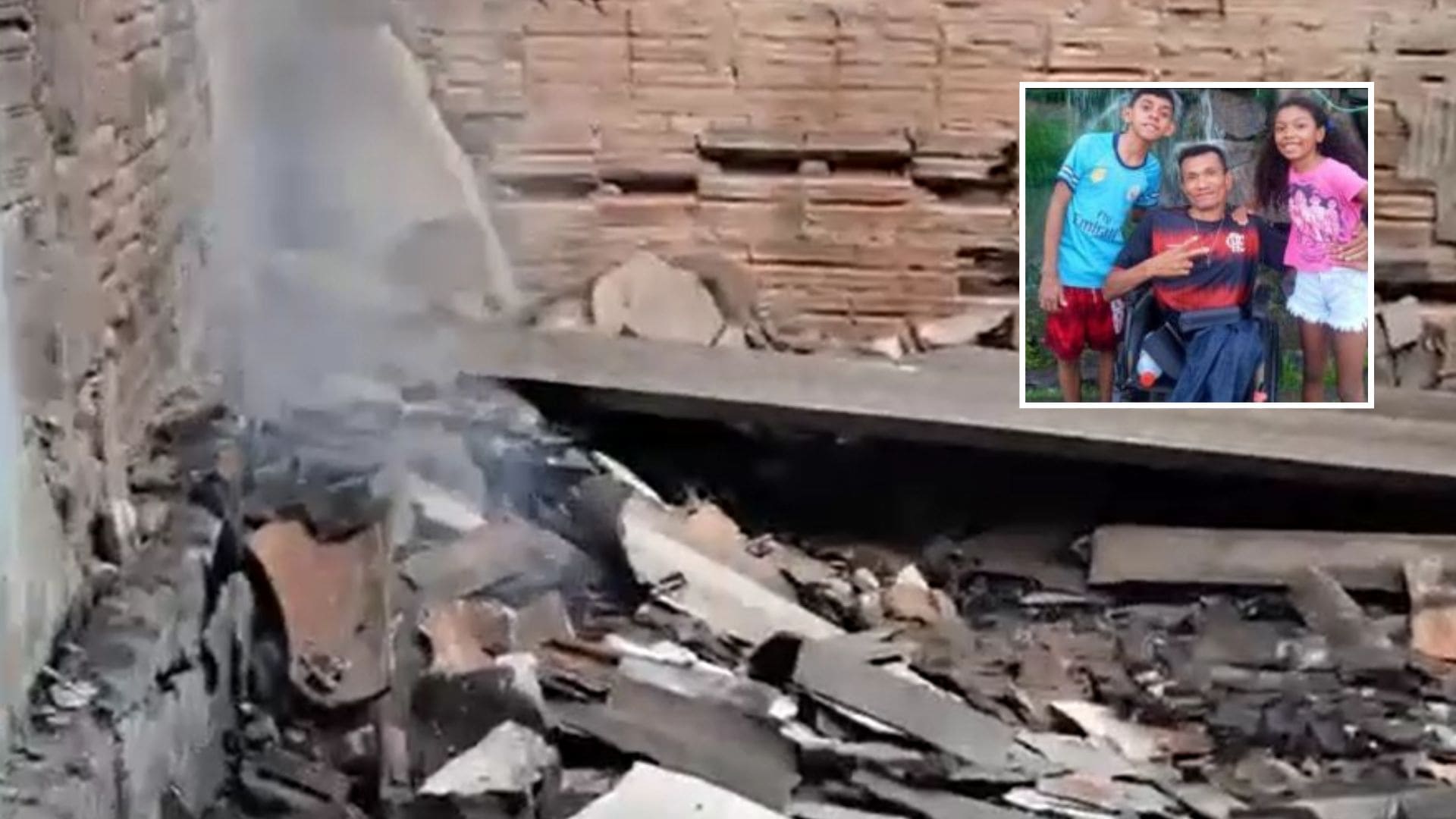 Cadeirante de Várzea Grande que amola facas perde tudo em incêndio e pede ajuda para recomeçar; veja vídeo