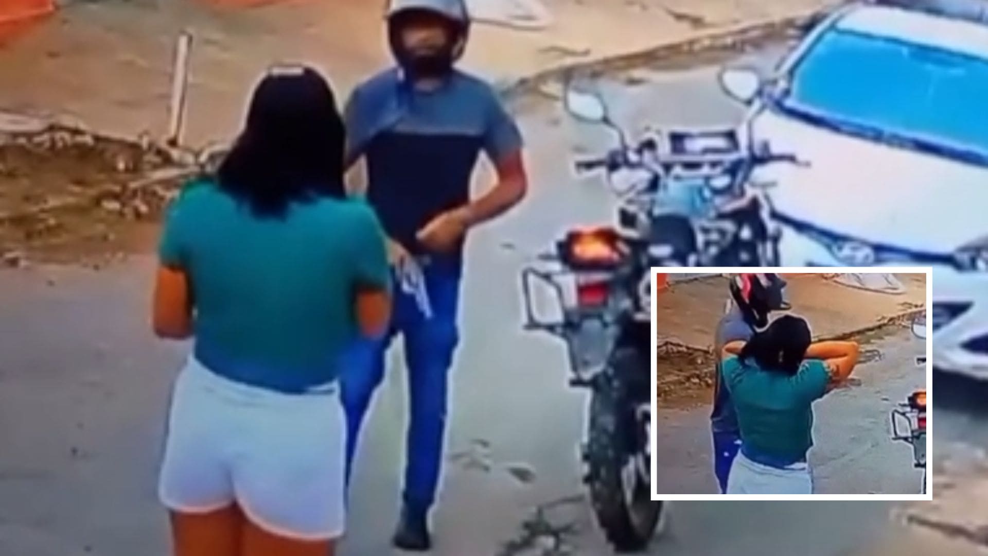 Homem em moto sem placa assalta mulher e foge levando corrente de ouro na região do CPA; veja vídeo