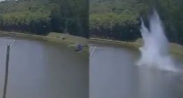 Imagens mostram queda de helicóptero no interior; veja vídeo