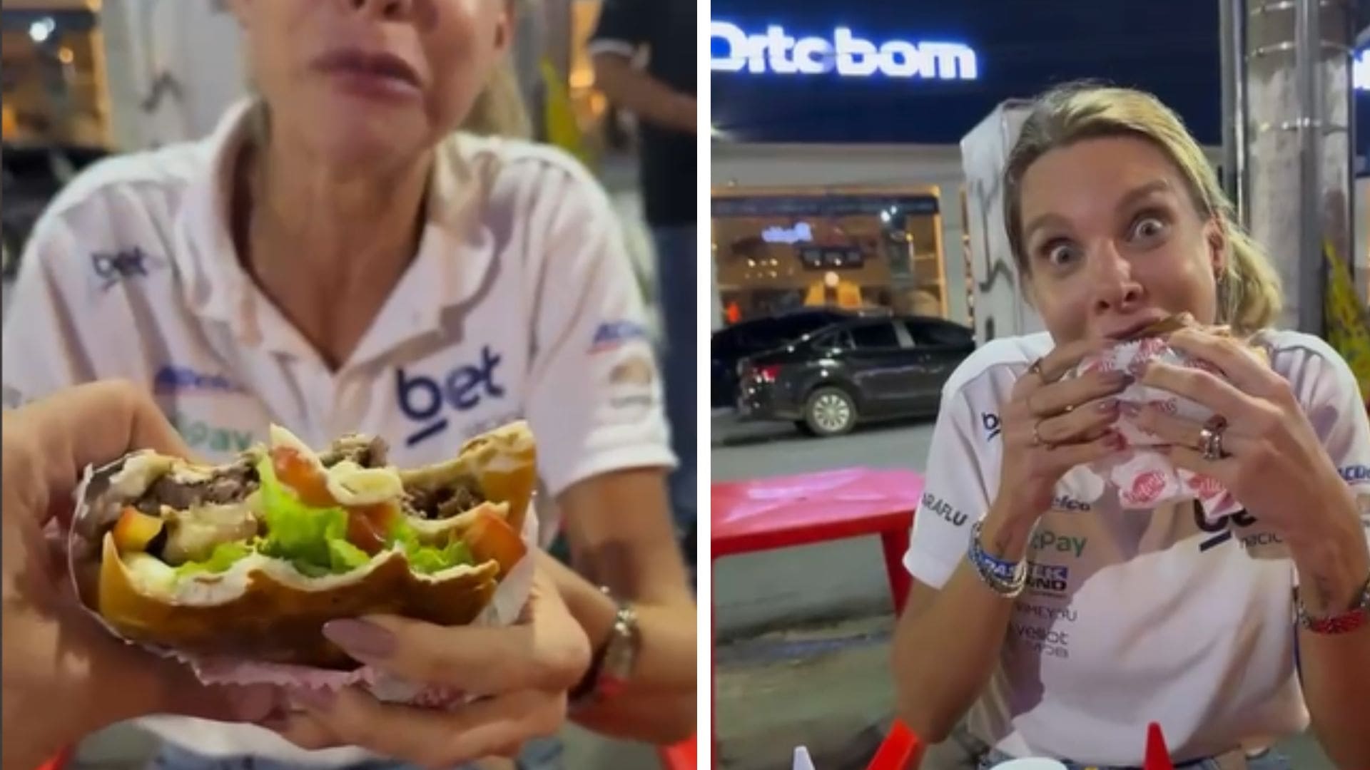Baguncinha de Cuiabá conquista Cacá Bueno e sua esposa em noite pós-corrida; veja vídeo