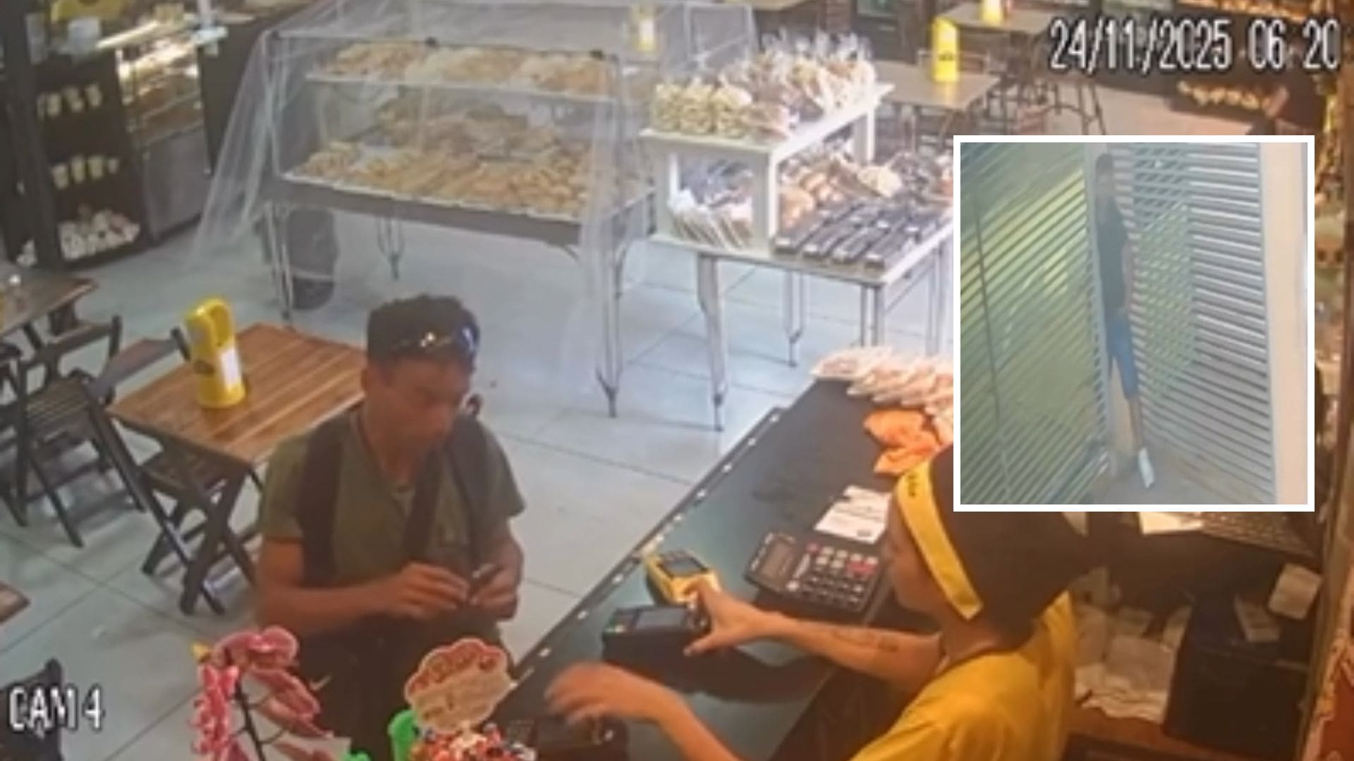 Suspeito passa cartões furtados em comércio após invasões no Coxipó; veja vídeo