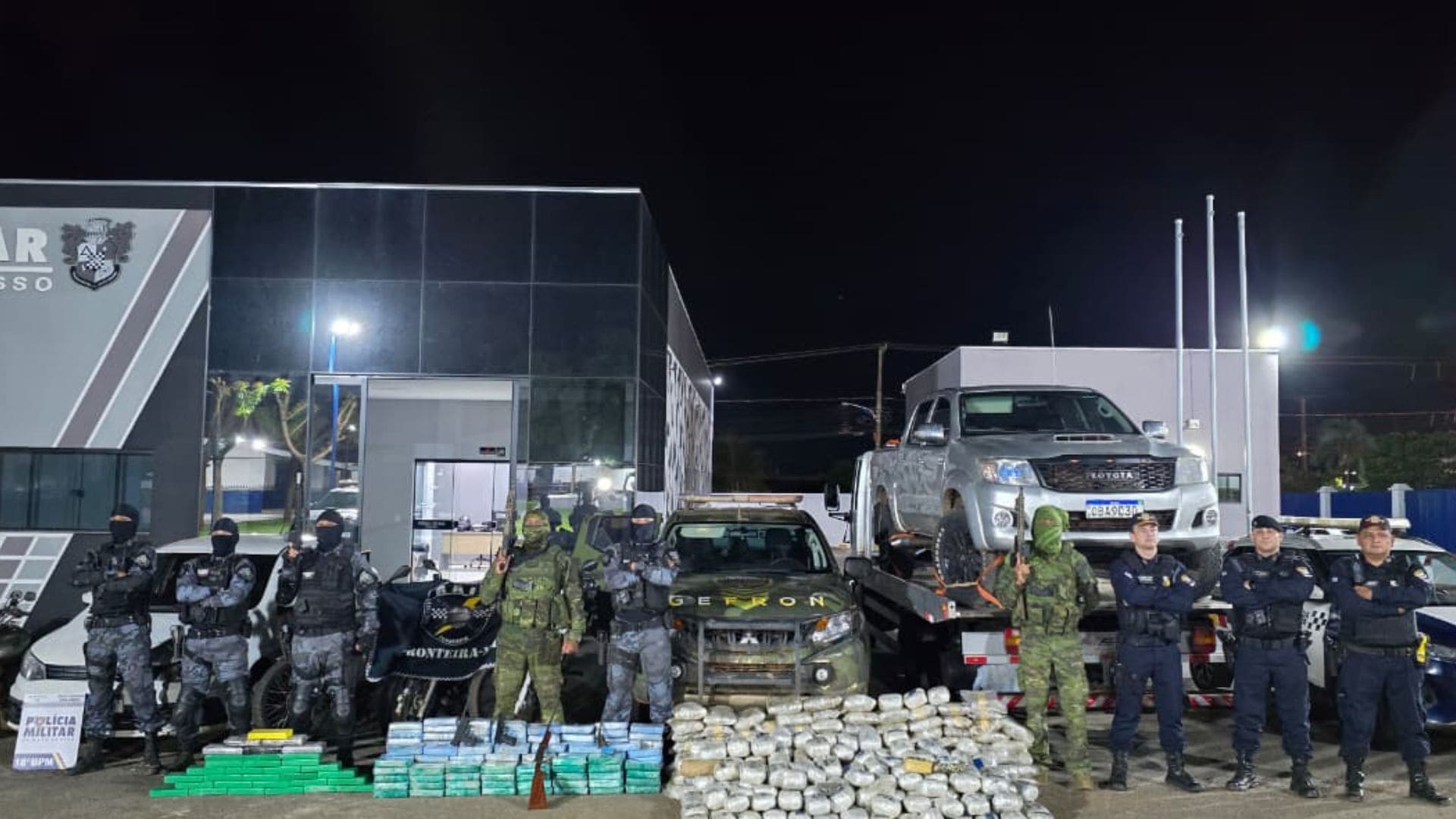 Coronel assume comando do CR-12 com megaoperação que apreende drogas e veículos em sítio de Pontes e Lacerda; veja vídeo