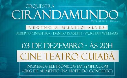 Concerto especial encerra a Temporada 2025 da Orquestra CirandaMundo no Cine Teatro Cuiabá