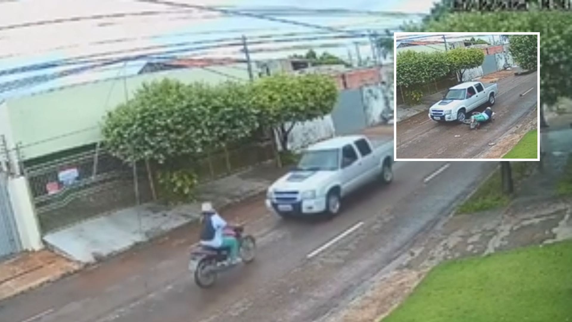 Avanço de preferencial provoca acidente no centro e deixa dois trabalhadores feridos em Rondonópolis; veja vídeo