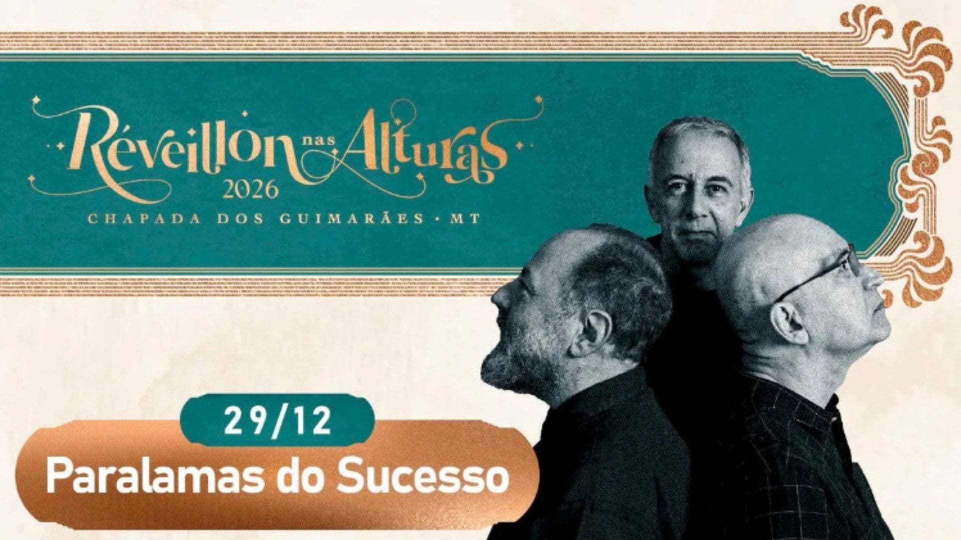 Paralamas do Sucesso levam clássicos do rock para noite histórica na Chapada dos Guimarães