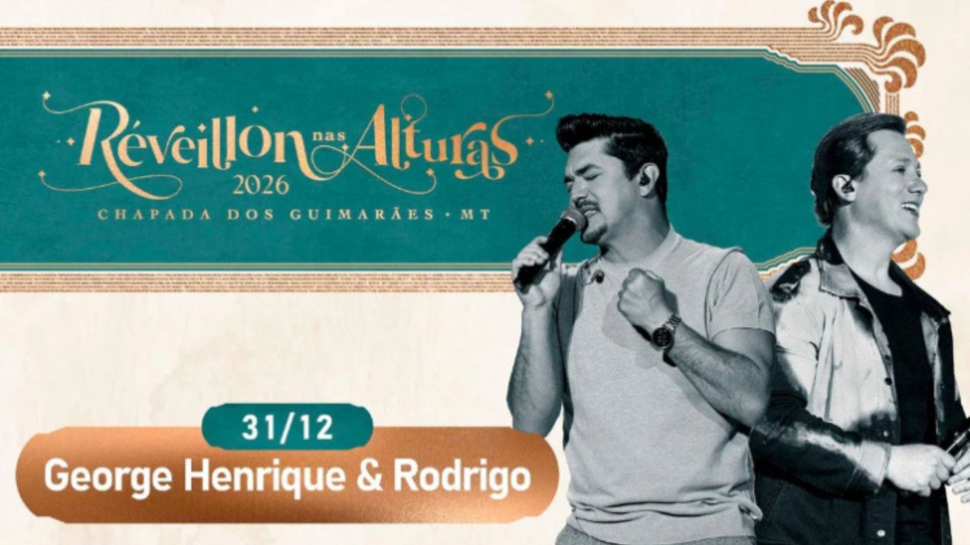 George H & Rodrigo comandam a noite da virada no Réveillon nas Alturas na Chapada dos Guimarães