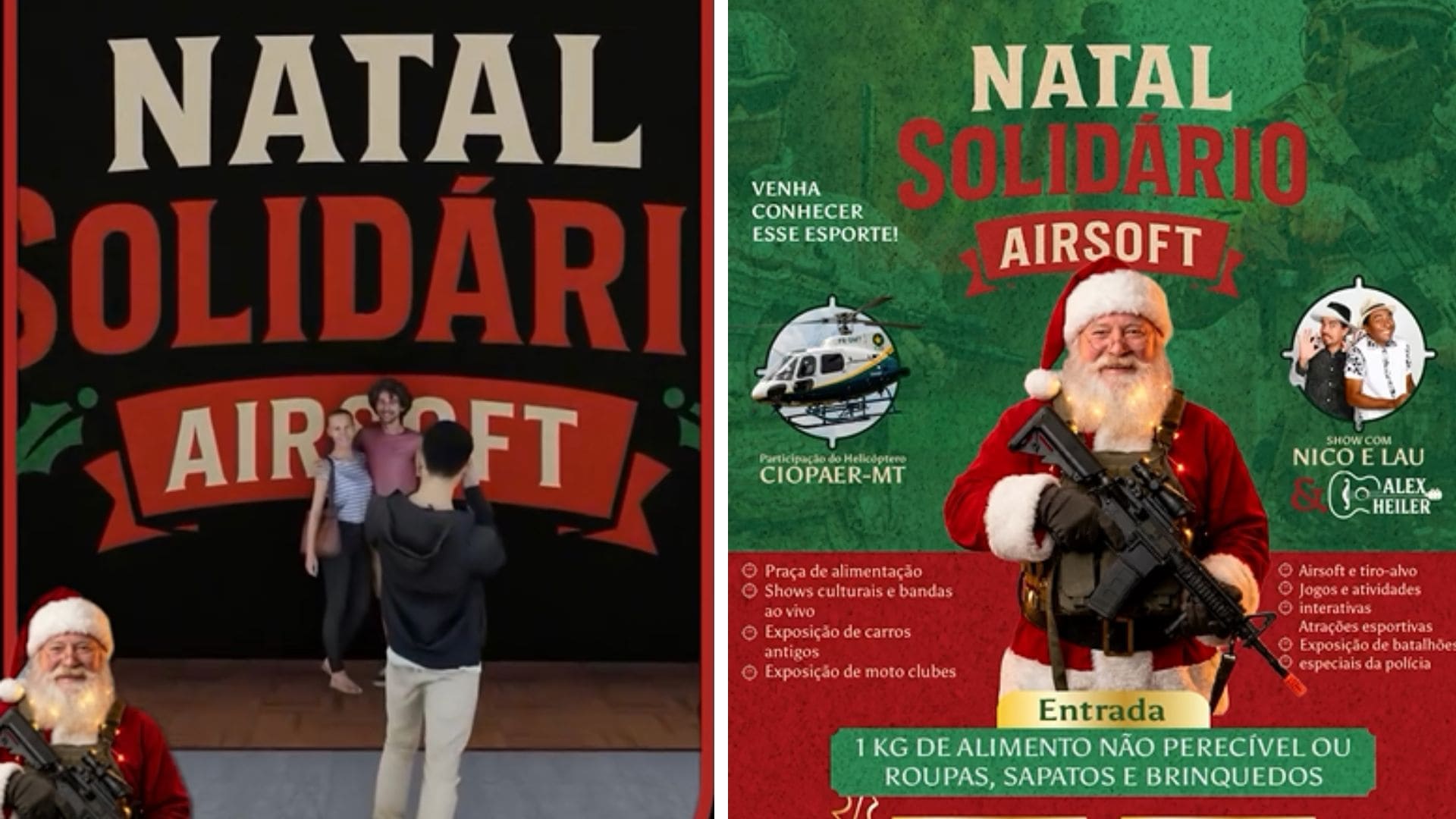 Natal Solidário Airsoft reúne música, ação social e atrações inéditas em Várzea Grande