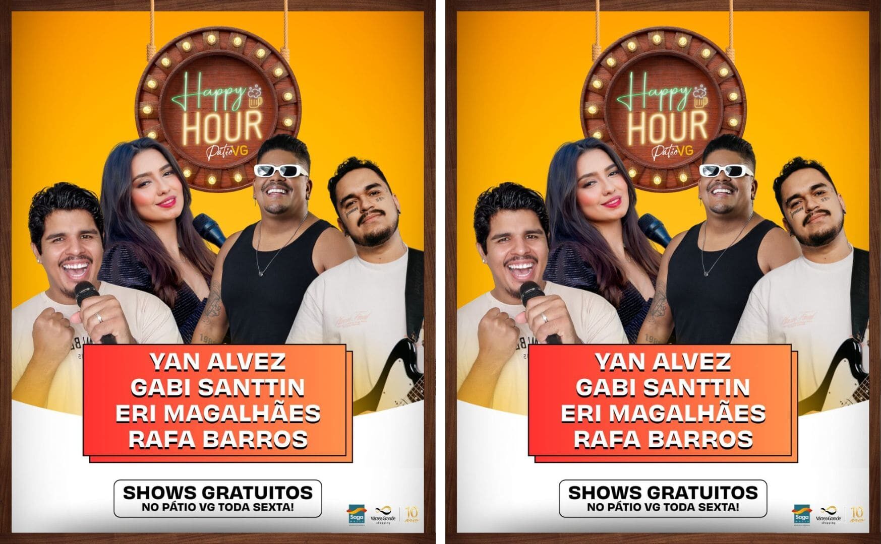 Happy hour com música ao vivo transforma as noites de sexta no Várzea Grande Shopping