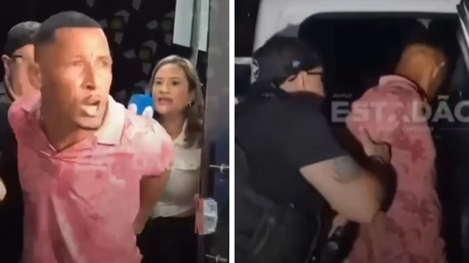 Suspeito perde o controle na DHPP e agride jornalistas após prisão por homicídio em Cuiabá; veja vídeo