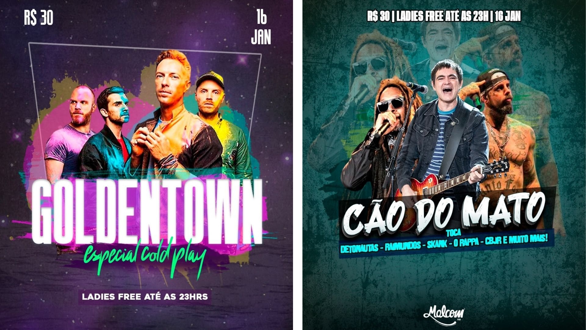 Malcom Pub mistura rock nacional, Coldplay e hits dos anos 2000 em noite especial nesta sexta