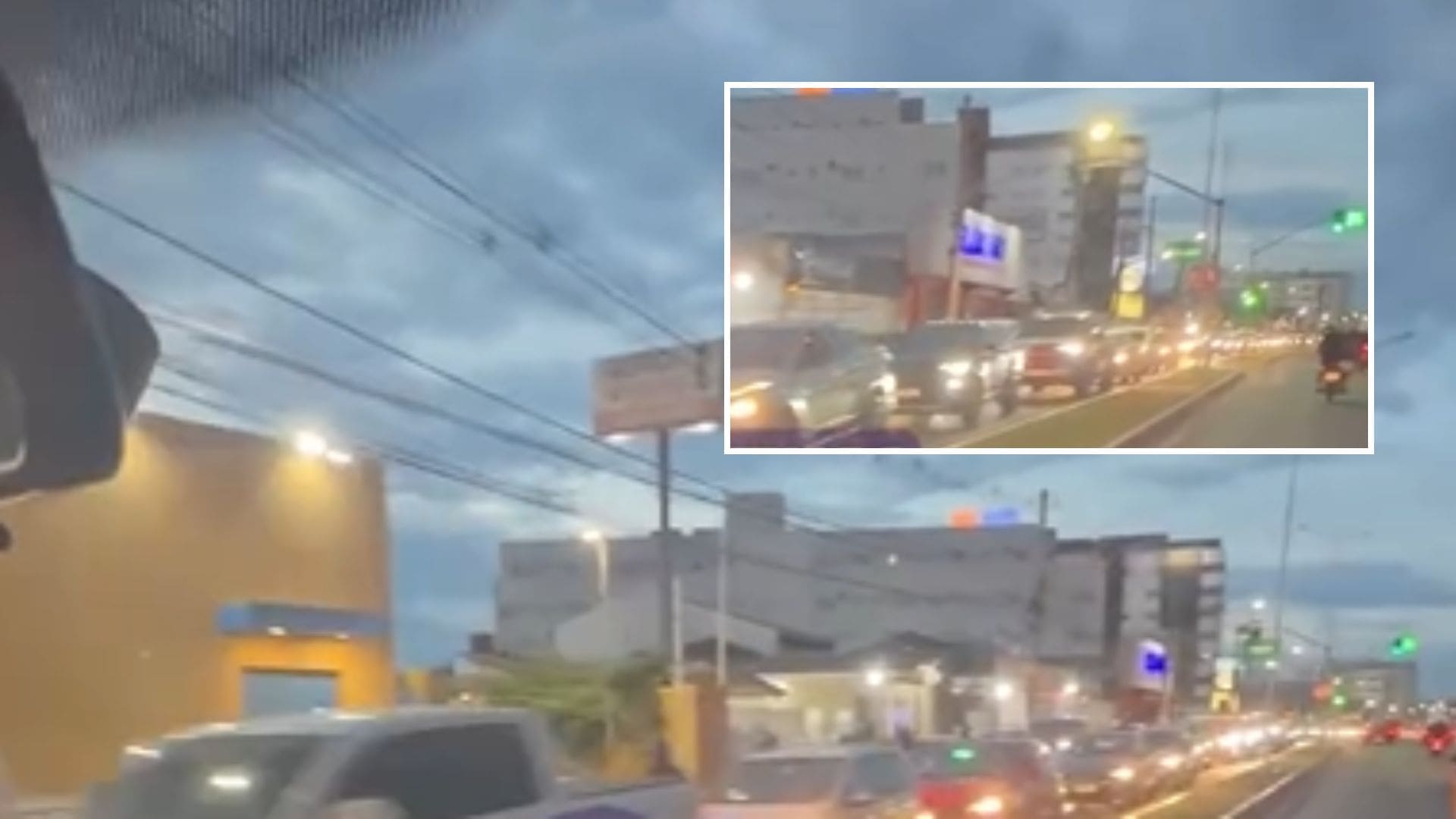 Manobra de carreta provoca congestionamento em avenida de Várzea Grande; veja vídeo