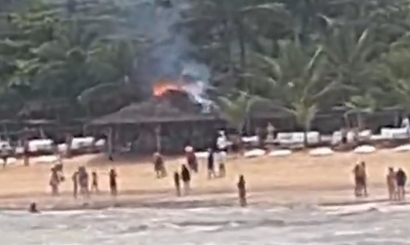 Incêndio atinge bar do UXUA Casa Hotel e Spa sem deixar feridos; Veja vídeo