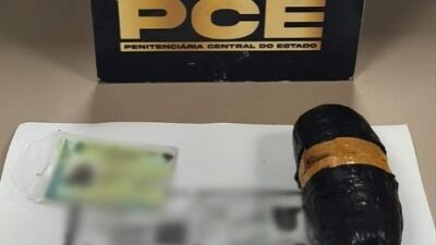 Agentes descobrem maconha escondida em parte íntima de jovem durante revista na PCE em Cuiabá; veja vídeo