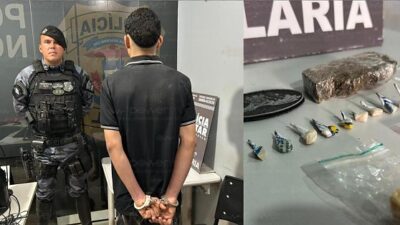 Polícia Militar prende traficante com grande quantidade de drogas em Nova Mutum; veja vídeo