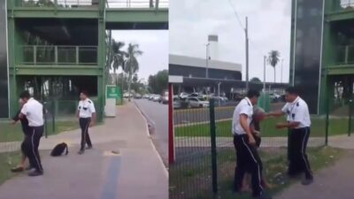 Testemunhas registram seguranças usando força excessiva contra idoso embriagado na rodoviária de Cuiabá; veja vídeo