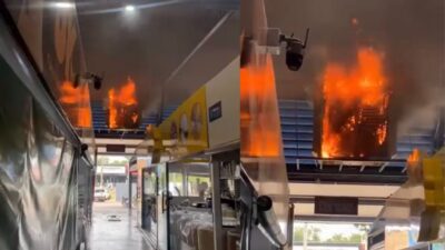 Sistema elétrico apresenta falha e provoca princípio de incêndio durante atendimento no Mercado do Porto; veja vídeo
