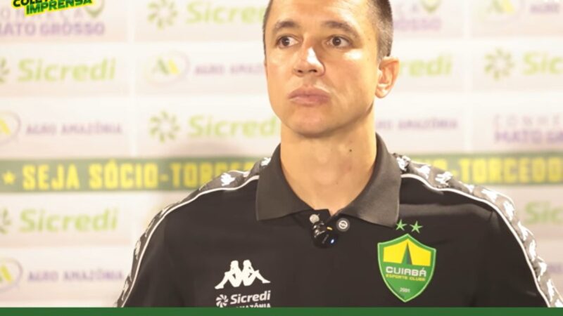 VÍDEO: Eduardo Barros admite incômodo com jejum fora de casa e cobra evolução do Cuiabá no Mato-grossense
