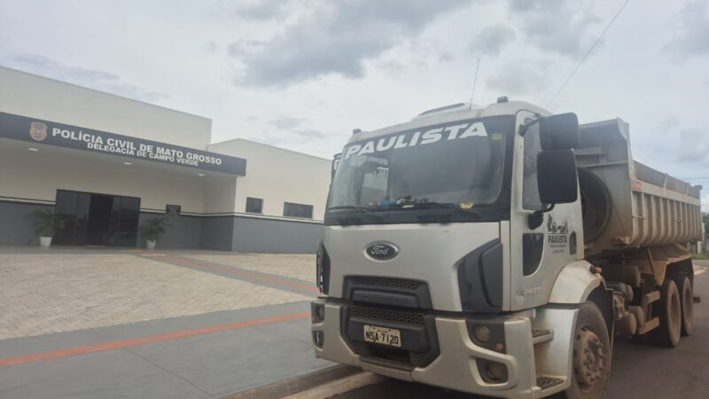 Homem é preso em flagrante por extração ilegal de cascalho em Campo Verde; veja vídeo