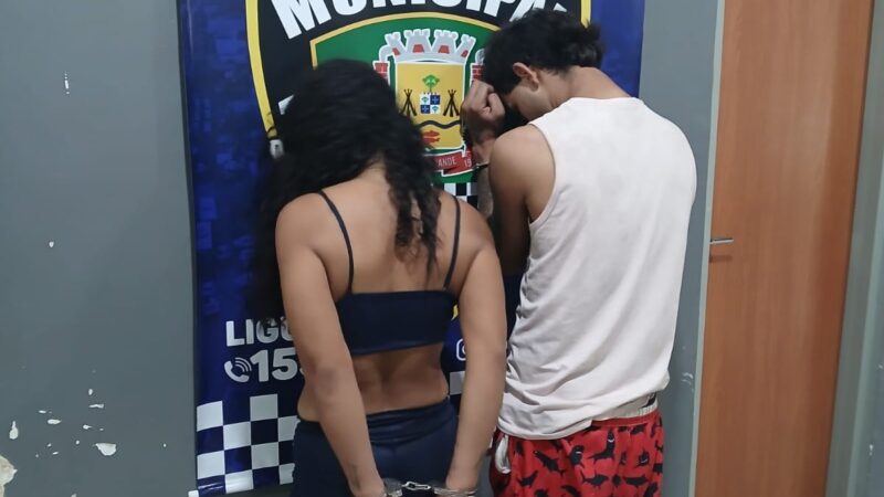 Guarda Municipal prende casal após ameaça e agressão perto de escola em Várzea Grande; veja vídeo