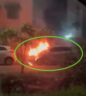 Carro explode ao lado de shopping em Várzea Grande; veja vídeo