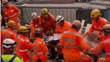 Idoso de 87 anos é salvo após desabamento de casa de repouso; Veja vídeo