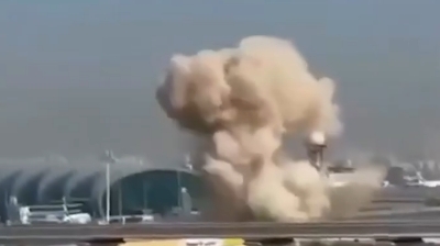 Explosão perto do Aeroporto gera tensão após interceptação de mísseis; Veja vídeo