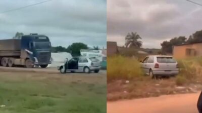 Motorista de Gol trafega de forma desgovernada em ruas de Peixoto de Azevedo; veja vídeo