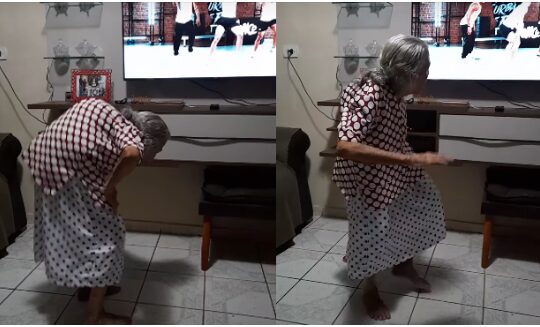 Avó de 104 anos impressiona pelo gingado ao acompanhar aula de dança na TV; veja vídeo