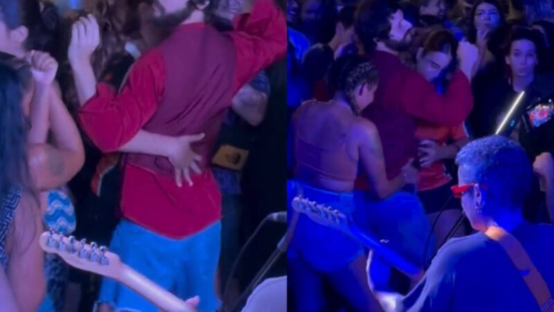 Humorista Diogo Defante viraliza ao dançar Lambadão em meio ao público na Praça da Mandioca; veja vídeo
