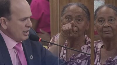 Alegria de idosa ao se ver na transmissão da Câmara encanta internet; veja vídeo