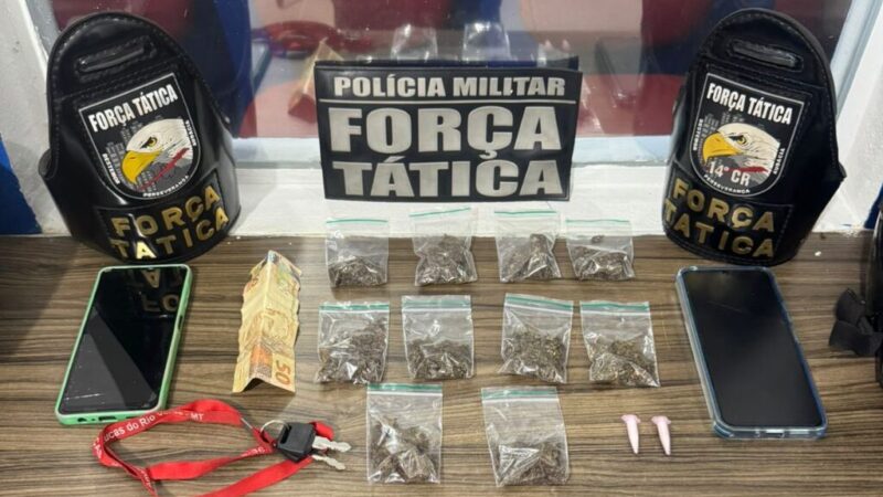 Força Tática prende suspeito por tráfico de drogas após perseguição em Lucas do Rio Verde; veja vídeo