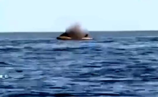 Casal é flagrado em momento íntimo sobre jet ski em área pública; veja vídeo