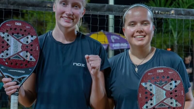 Campeãs do beach tennis abrem torneio com duelo contra brasileiras