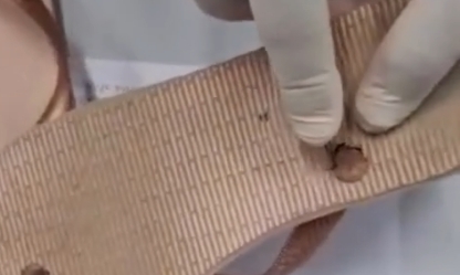 Mulher é flagrada com droga escondida em chinelo ao tentar entrar em presídio; veja vídeo