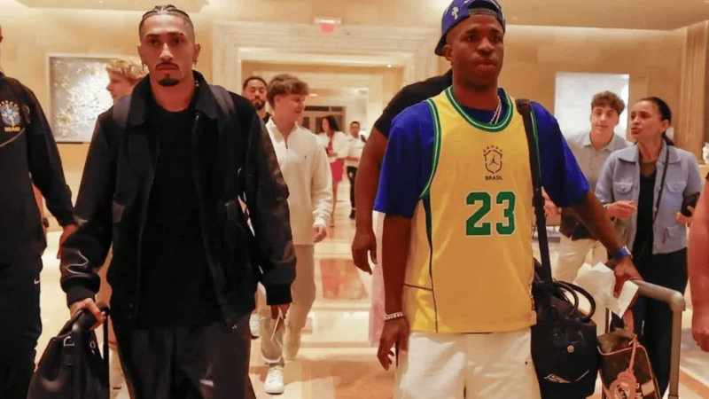 VÍDEO: Brasil ganha reforços de peso: Vini Jr. e Raphinha chegam para duelo contra a França