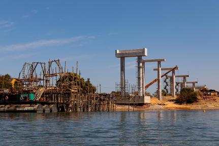 Vídeo mostra avanço da construção da ponte de 561 metros sobre o Rio Teles Pires em Itaúba; veja vídeo
