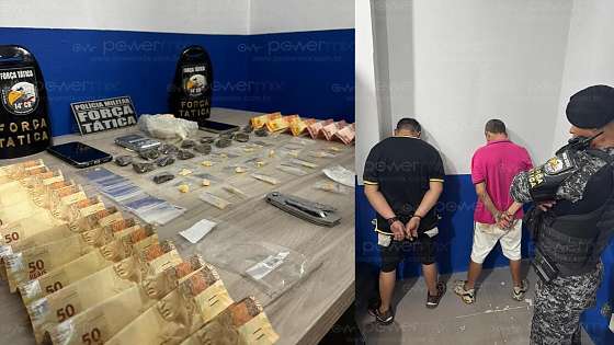 Força Tática prende dupla com drogas e flagra tentativa de suborno em Lucas do Rio Verde; veja vídeo