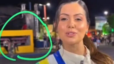 Gravação de prefeita termina com acidente; Veja vídeo