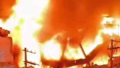 Incêndio de grandes proporções consome fábrica por mais de 36 horas; Veja vídeo