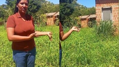 Mãe recusa abandonar imóvel e critica auxílio temporário oferecido pela prefeitura em Poconé; veja vídeo