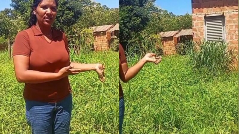 Mãe recusa abandonar imóvel e critica auxílio temporário oferecido pela prefeitura em Poconé; veja vídeo