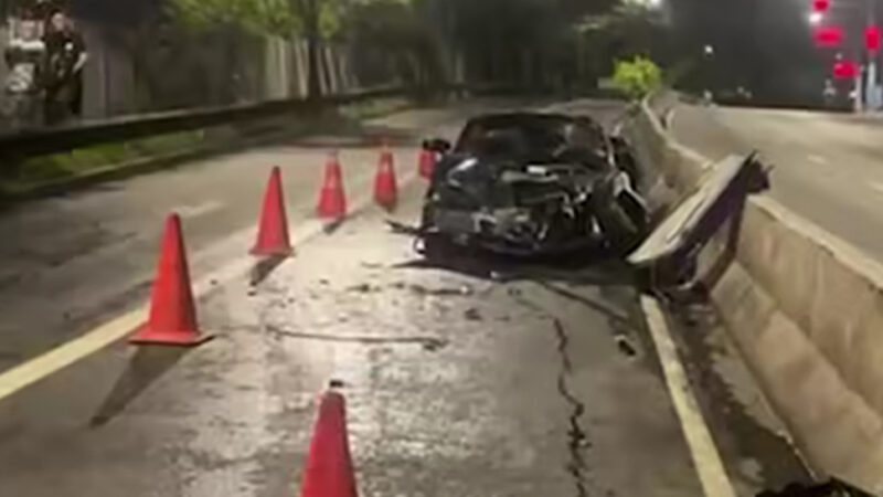 Motorista na contramão com Porsche causa acidente e deixa quatro feridos; Veja vídeo