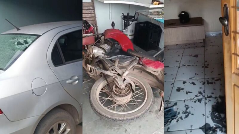 Mulher é presa após invadir casa do ex e fazer ameaças com faca em Cuiabá; veja vídeo