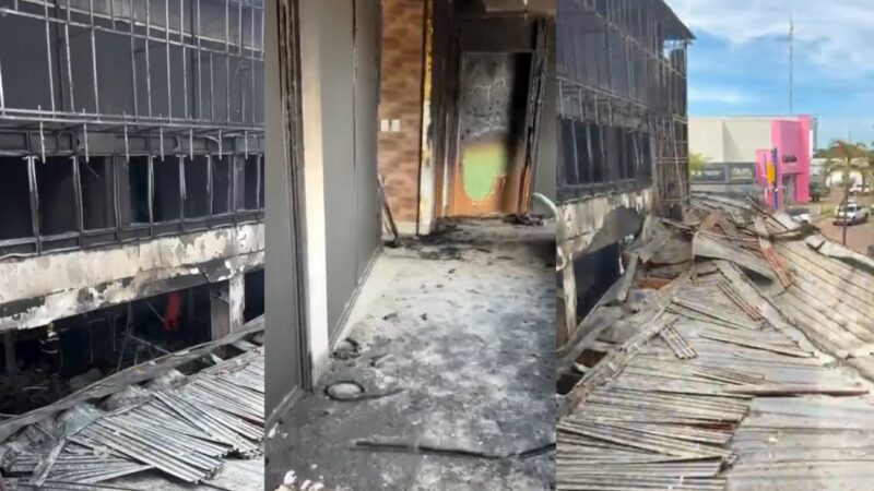 Proprietário do Ditado Popular registra bar em cinzas após incêndio na madrugada em Sinop; veja vídeo