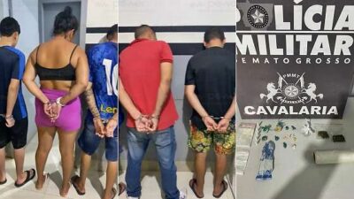 PM flagra tentativa de fuga e desmantela ponto de tráfico em Nova Mutum; veja vídeo